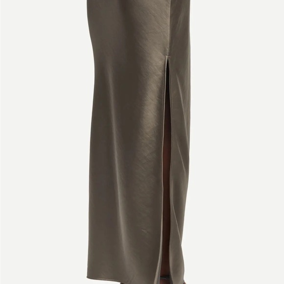 Slip Dress - Samsøe Samsøe Sunna Dress - Lead Gray - Picture 3 of 9